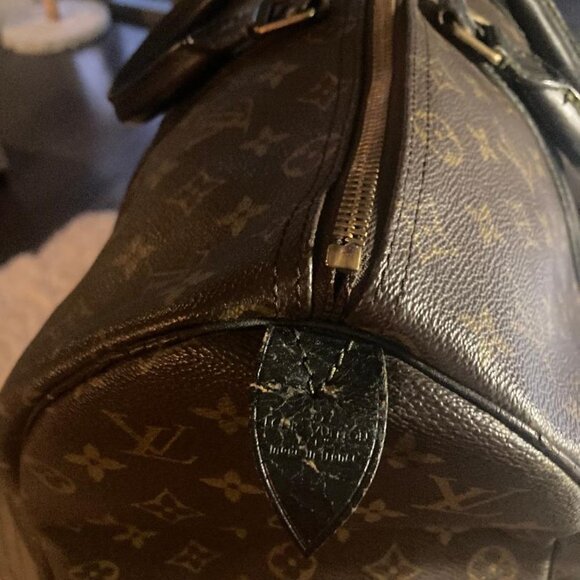 🖤 Louis Vuitton Keepall 45 authentic vintage travel duffel bag black - Picture 7 of 11